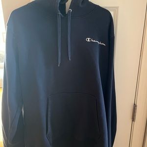 Champion, navy blue, hoodie